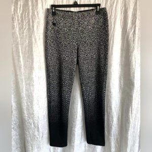 LISETTE L Ombre Leopard Print Wool Blend Winter Pants